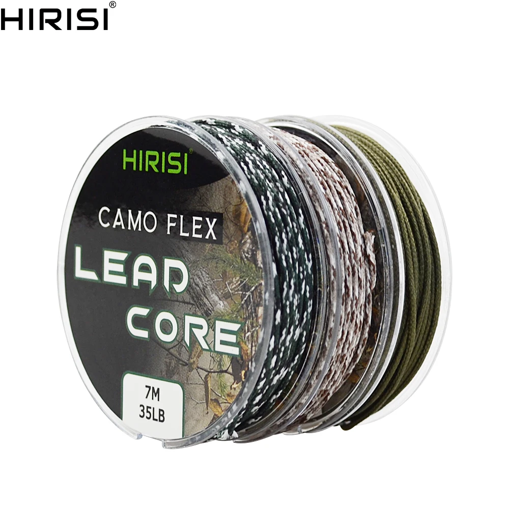 35LB 7 м Leadcore Карп рыболовные снасти леска сделать Рыболовная установка 3 цвета