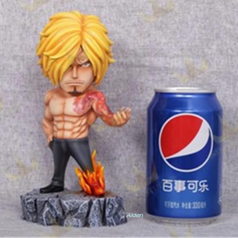 7 &quotЦельная статуя соломенная шляпа Пираты бюст Vinsmoke Sanji полноразмерная