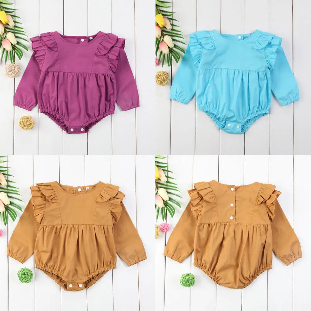 

Новое поступление pudcoco, лидер продаж, 3 вида цветов для новорожденных девочек, Повседневная Милая комбинезон, костюм, одежда