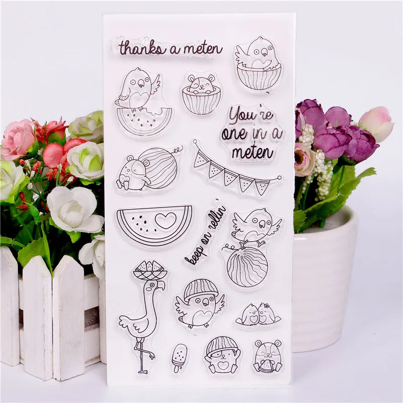 Прозрачные штампы для скрапбукинга/изготовления карт/рождественские украшения