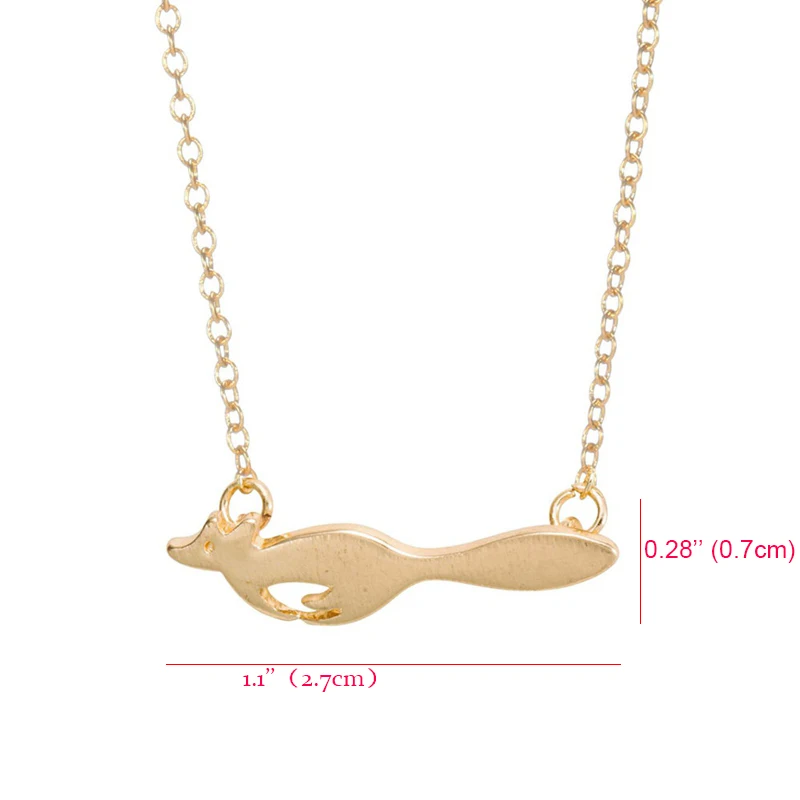 Jisensp женское колье из лисы модное ожерелье с милыми животными для бега