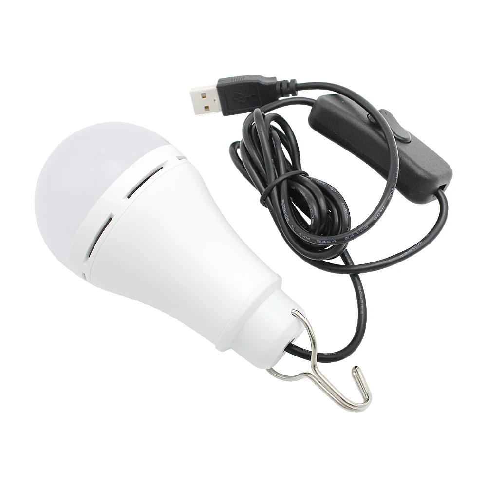 Портативная USB лампа 5 Вт Подвесная для дома аварийное освещение Наружная палатка