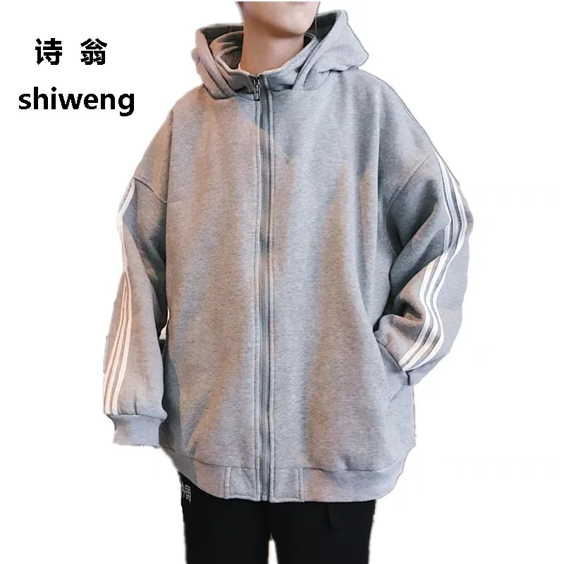 Куртка Для мужчин мода осень Мужская одежда молния спортивной пальто с длинными