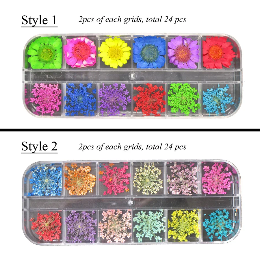 Высушенный цветок для ногтей Bittb художественные талисманы сделай сам дизайн