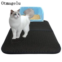 pets dog cat litter mat double layer eva waterproof cat catcher catch blanket trapper pad smooth surface breathable kitty carpet