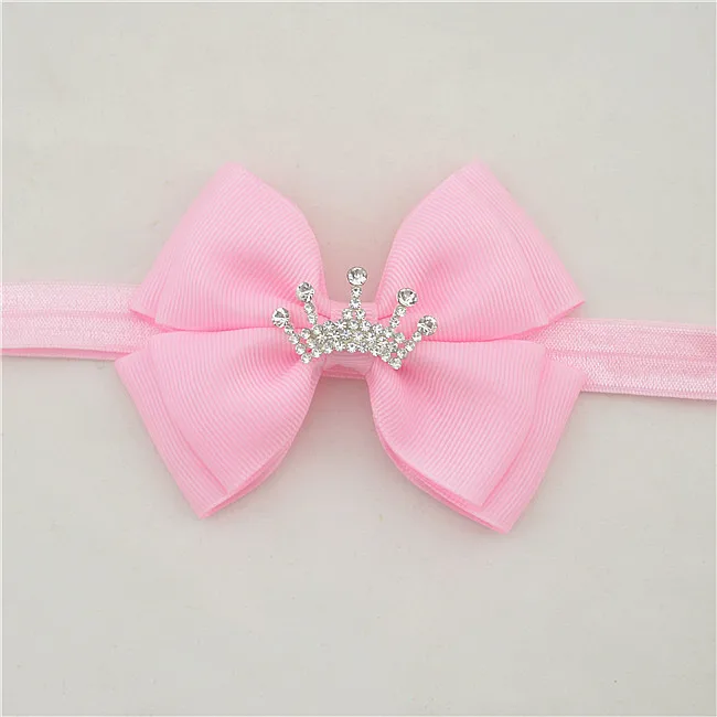 Разноцветные Мини повязки на голову с бантом и жемчугом аксессуары для волос