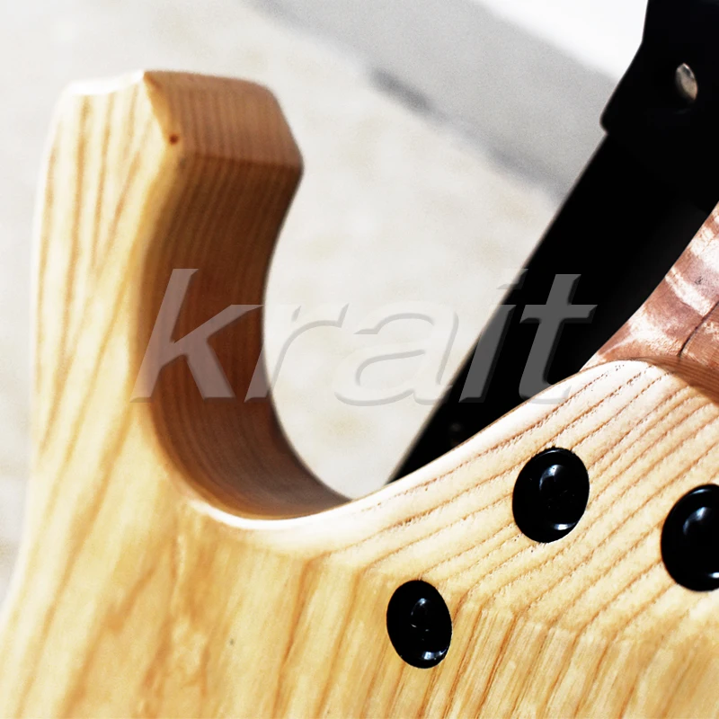 Безголовая гитара ebony fanned fret электрическая гитара ash body Camphor Burl Топ вверх вниз тремоло