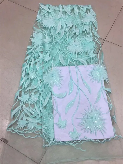 Последний популярный дизайн Желтое Золото Блестки Ткань 5 ярдов африканская