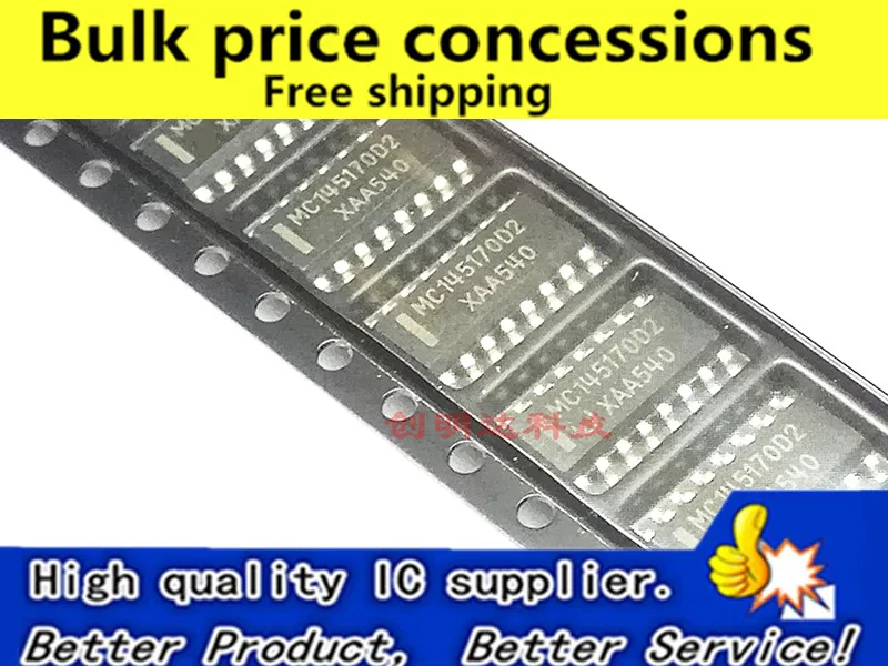 

Free shippin 10pcs/lot MC145170D2 MC145170D frequency synthesizer SOP-16