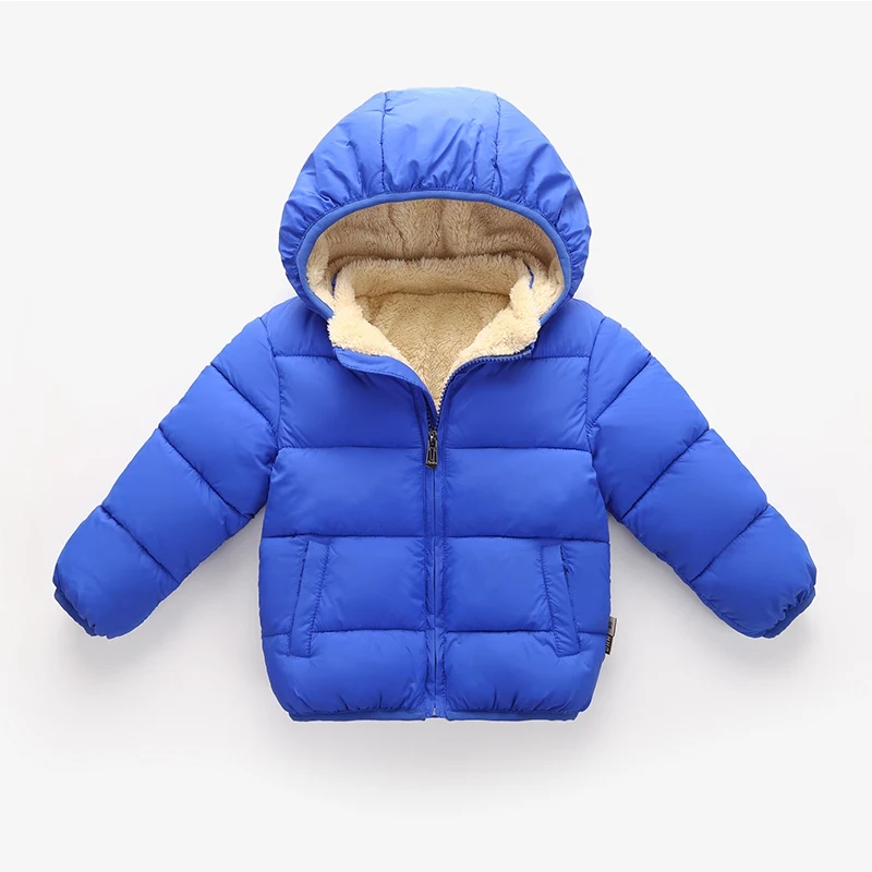 Children Coat Sundae Angel/куртка для маленьких мальчиков, зимняя утепленная Осенняя верхняя одежда из овечьей шерсти для девочек, теплые детские пальто с капюшоном, одежда для 12 мес.-6 лет - Цвет: Children Coat