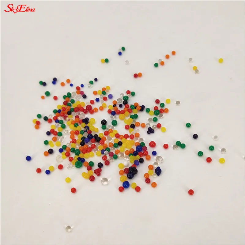 1000 шт./лот большой гидрогель в форме жемчуга Зеленый Кристалл грунтовые водяные