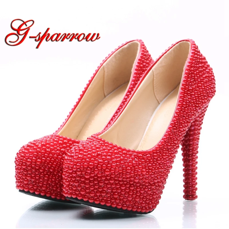 Новые дизайнерские красные туфли ручной работы на высоком каблуке для мам и