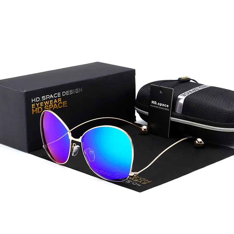 HD Брендовая Дизайнерская обувь Для женщин поляризационные Солнцезащитные очки