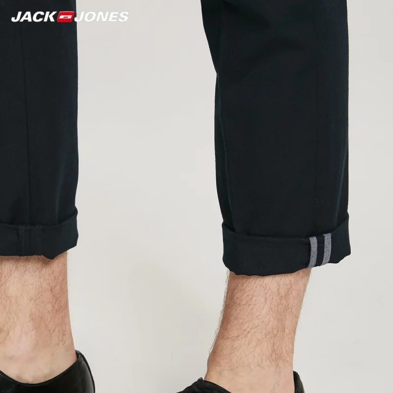 Мужские свободные брюки JackJones из хлопка и льна мужская одежда 218314572 | Мужская