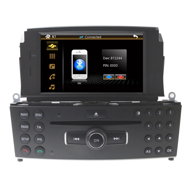 Бесплатная доставка 7 &quotавтомобильный CD DVD плеер GPS радио для Mercedes Benz C Class C200 C180 W204
