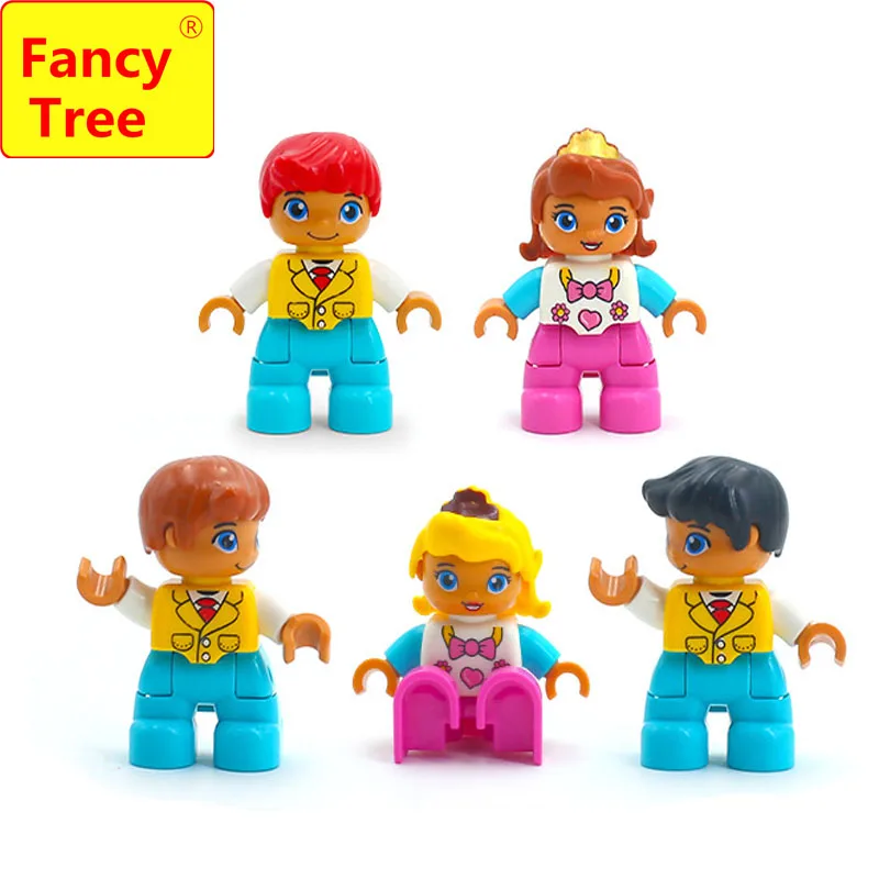 Совместим с Duplo подарок FancyTree 1 шт. строительные блоки полицейский семья доктор