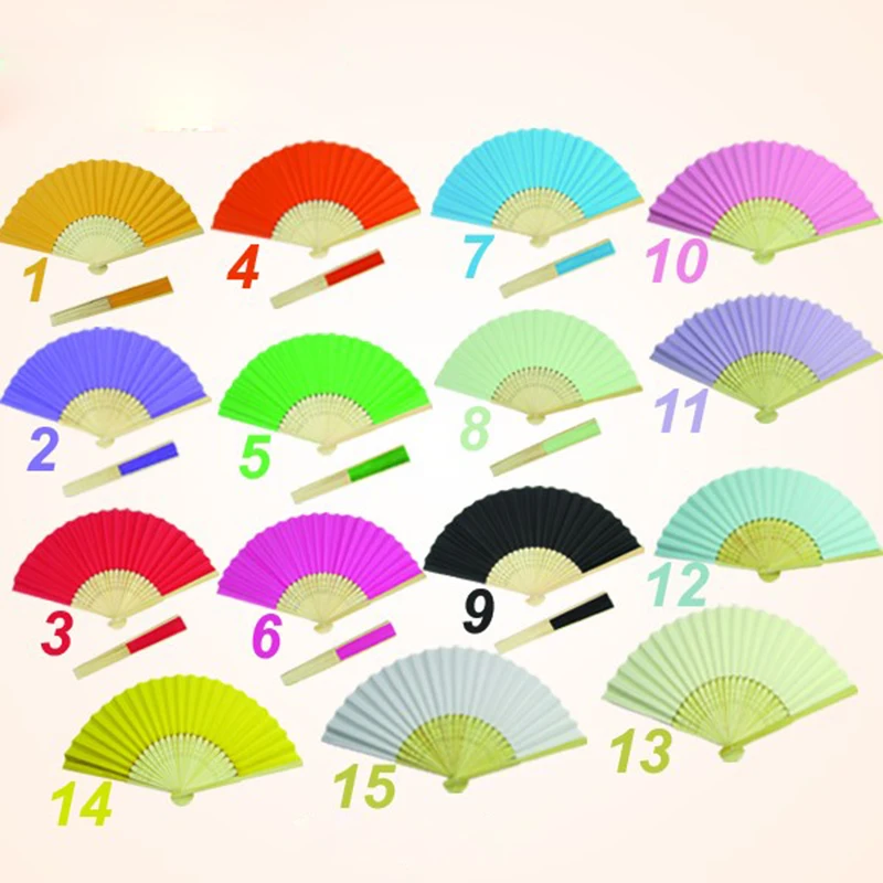 Abanicos de papel de 21cm, decoraci&oacute;n de boda, promoci&oacute;n de fiesta, recuerdo de regalo, env&iacute;o gratis, 150 unids/lote-1