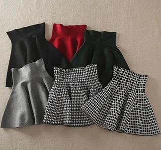 Новинка 2014 хит продаж Женская осенне зимняя трикотажная юбка с высокой талией