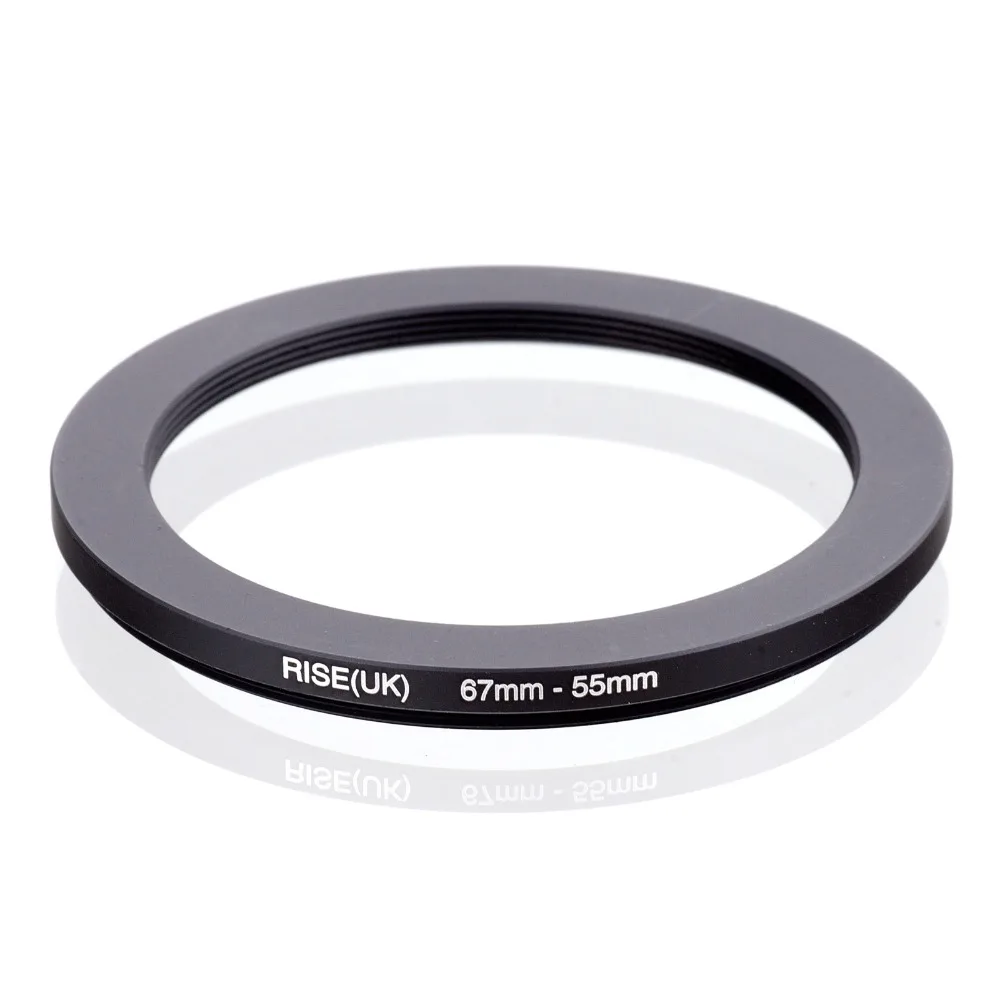 

RISE(UK) 67mm-55mm 67-55mm 67 to 55 Step down Ring Filter Adapter black