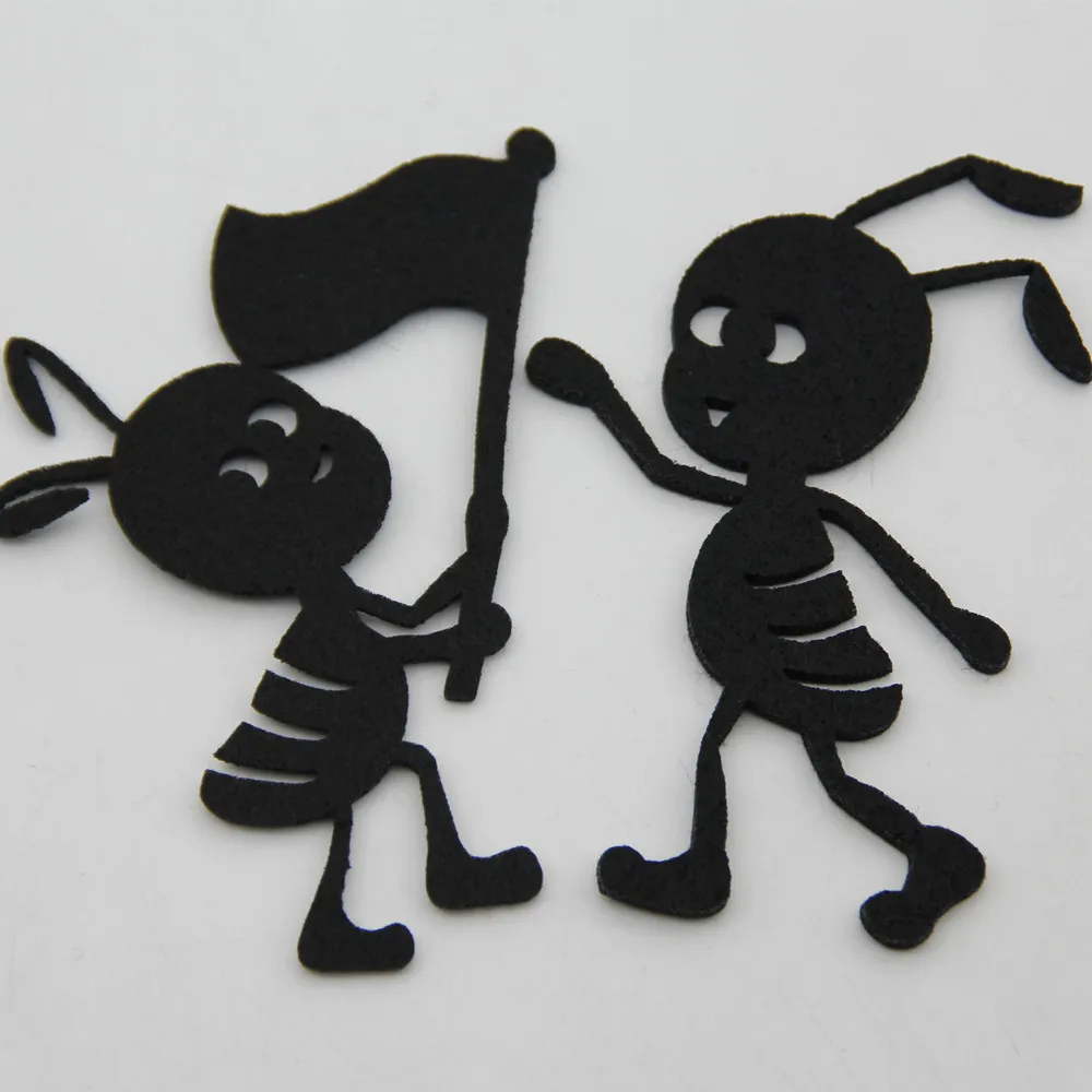 4 шт. ручная работа Ткань Животное тема муравья форма свободная резка войлок