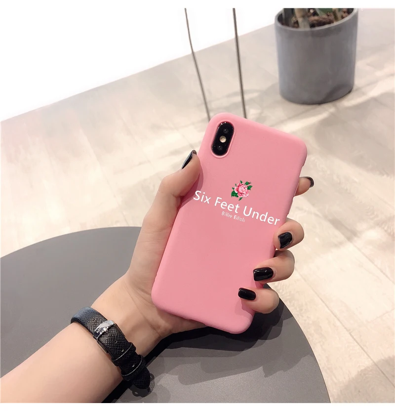 20142 Billie eilish логотип Чехол для телефона для iphone X XR XS Max 8 7 6s Plus billie eilish Мягкий силиконовый чехол для iphone X XS чехол для телефона s - Цвет: 20142
