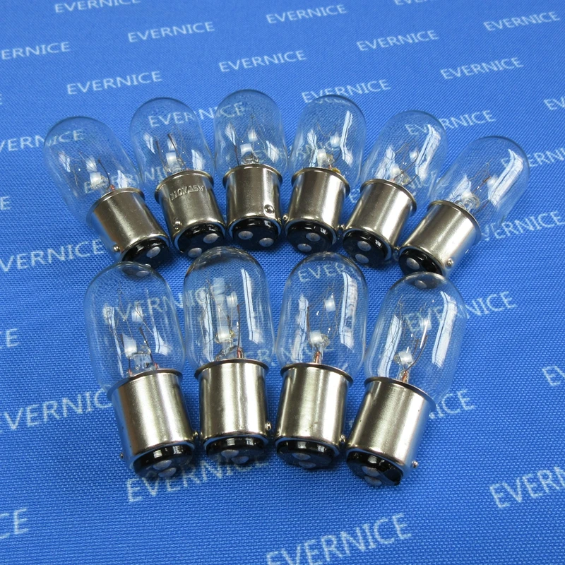 

10 PCS BULB 15W 110V DOUBLE CONTACT CLEAR #649 for SIMPLICITY SL415, SL1650