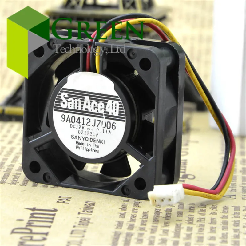 SANYO 4015 4 см 40 мм 40*40*15 12 В 0.11A 9A0412J7D06 SAN ACE серверный чехол охлаждающий вентилятор с 3