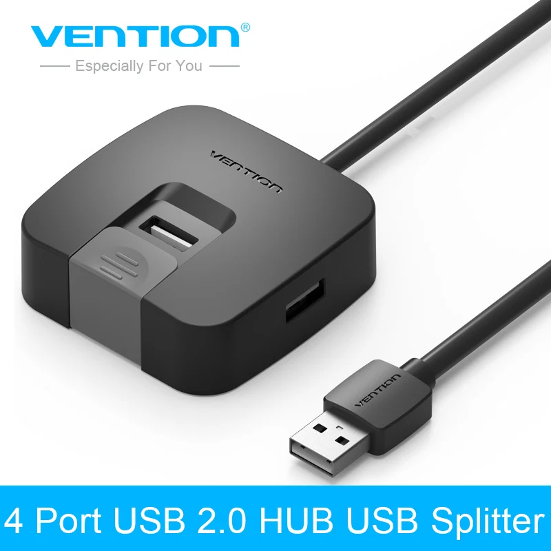 Vention 4 порта USB 2 0 концентратор разветвитель адаптер с micro usb подставка питания для