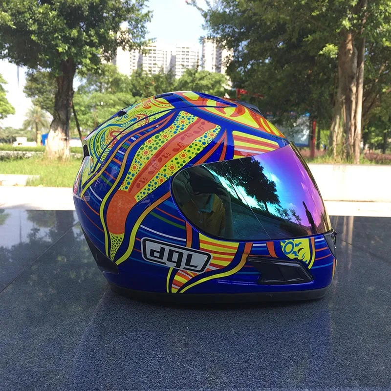 Мода полный шлем moto rcycle в летние сезоны casque casco man Анти-туман с прозрачными линзами