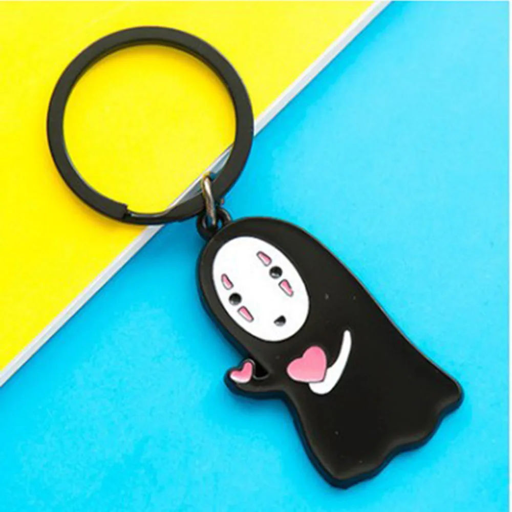 1 PCS URORU японская студия Ghibli Миядзаки Хаяо аниме Унесенные спиралью Kaonashi симпатичный брелок без лица брелок Подвеска детская игрушка - Цвет: 1 PCS