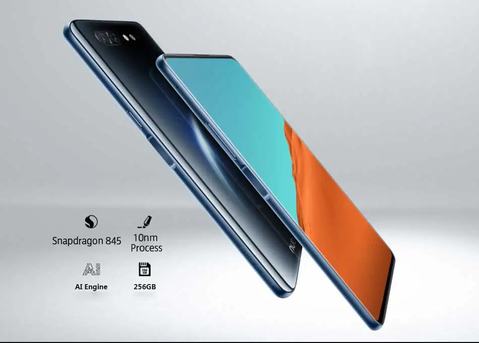 Zte Nubia X мобильного телефона 6/8GB Оперативная память 64/128 ГБ Snapdragon 845 Octa Core 6,26+ 5,1 ''двойной Экран 16+ 24 Мп Камера 3800 мАч для смартфонов