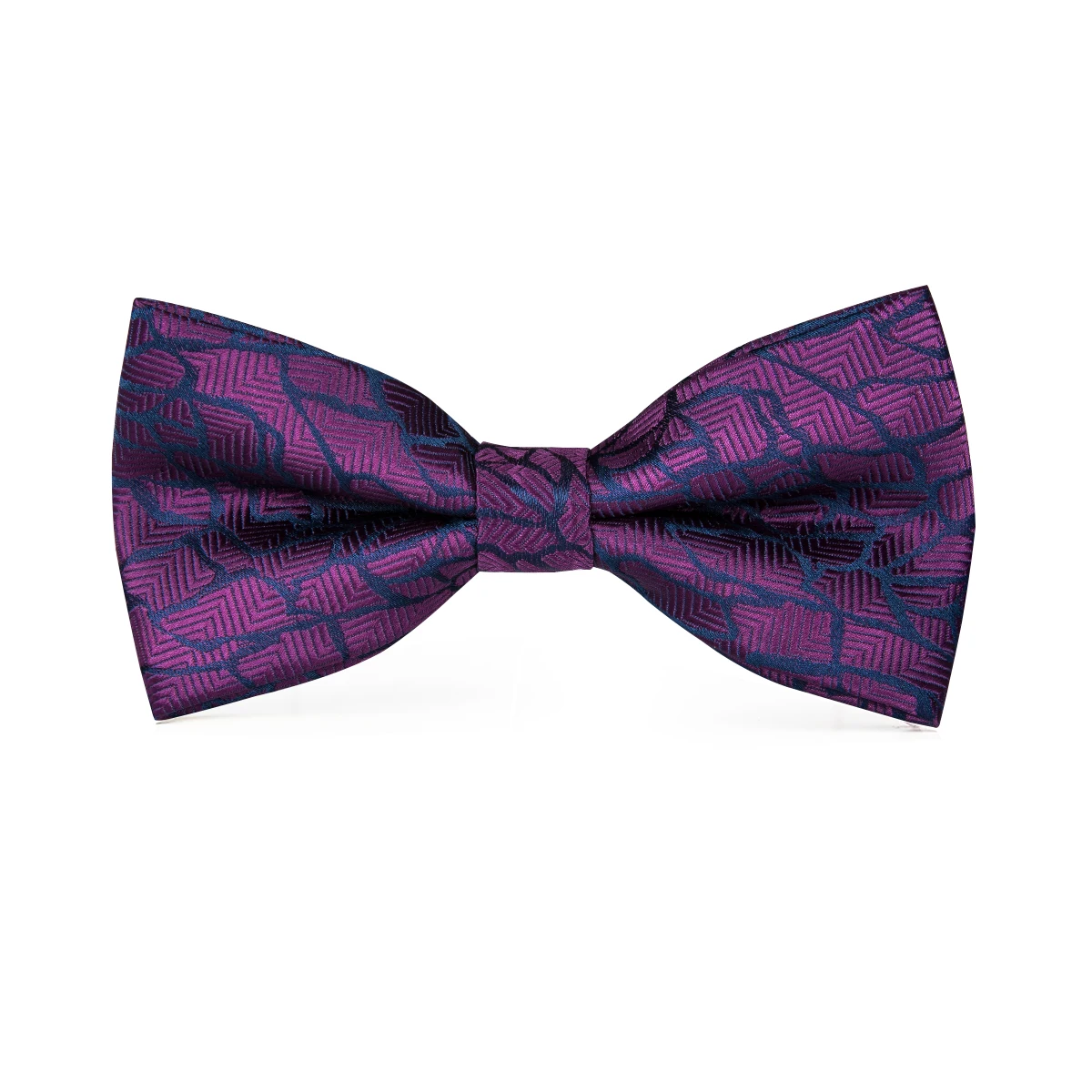 Hi Tie Классические фиолетовые галстуки бабочки для мужчин 100% шелковые