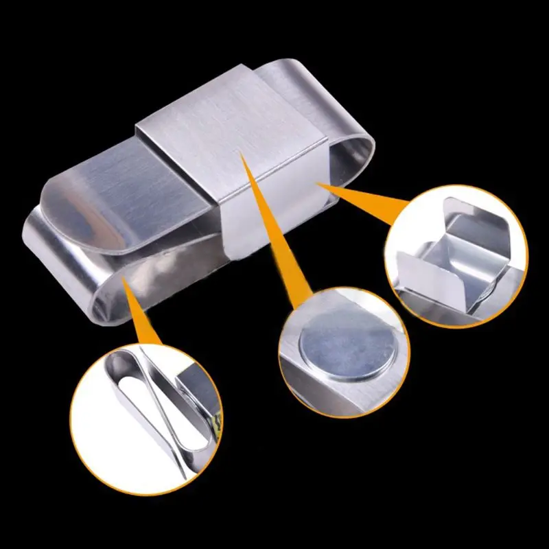 Магнитный держатель мела для пула из нержавеющей стали с s образной клипсой