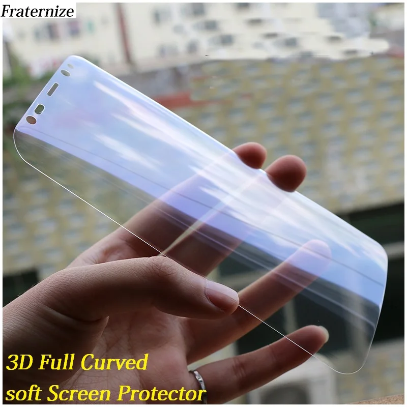 Мягкая 3D Защитная пленка для samsung galaxy S6 Edge S7 S8 Plus Note 8 полное покрытие (не