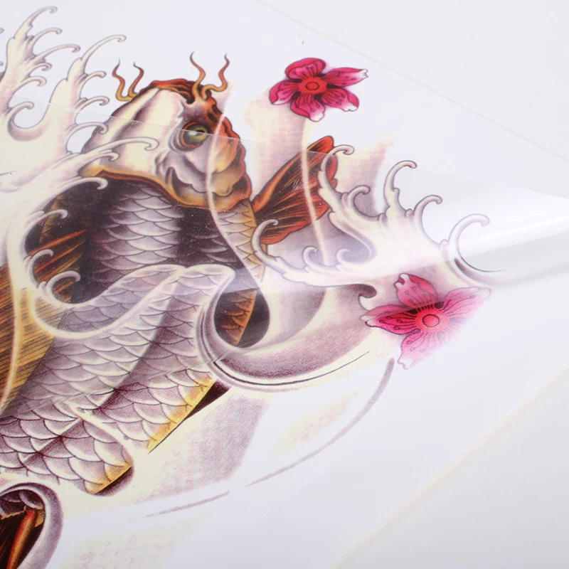 Золотые рыбки наклейки татуировки прочный грудь обратно Sweatproof