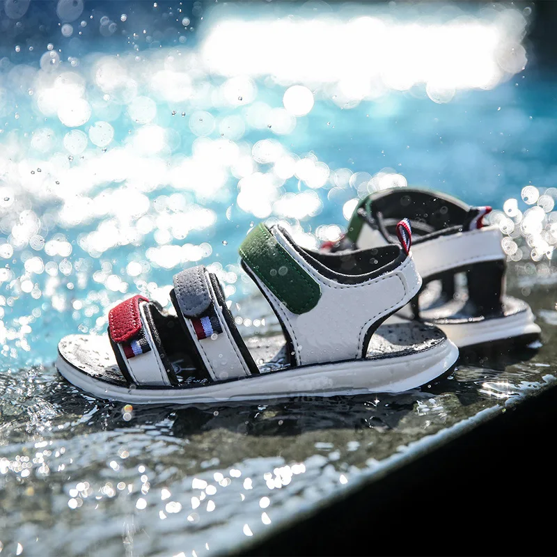 Летняя детская обувь для маленьких и больших детей Модная уличная дышащая