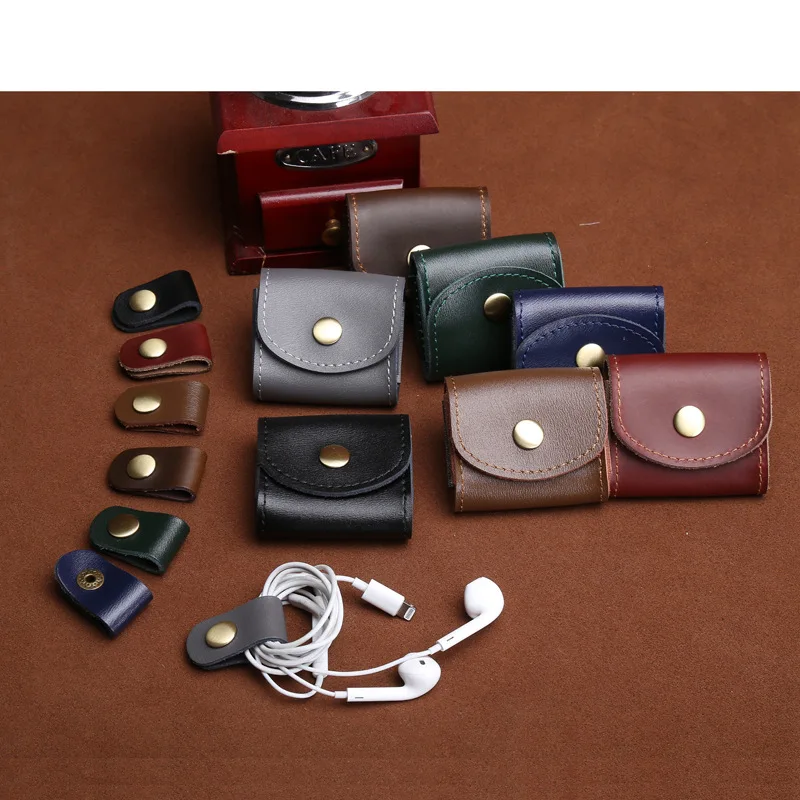 ETya Mini модный кошелек для монет Винтажный Мужской Женский из натуральной кожи