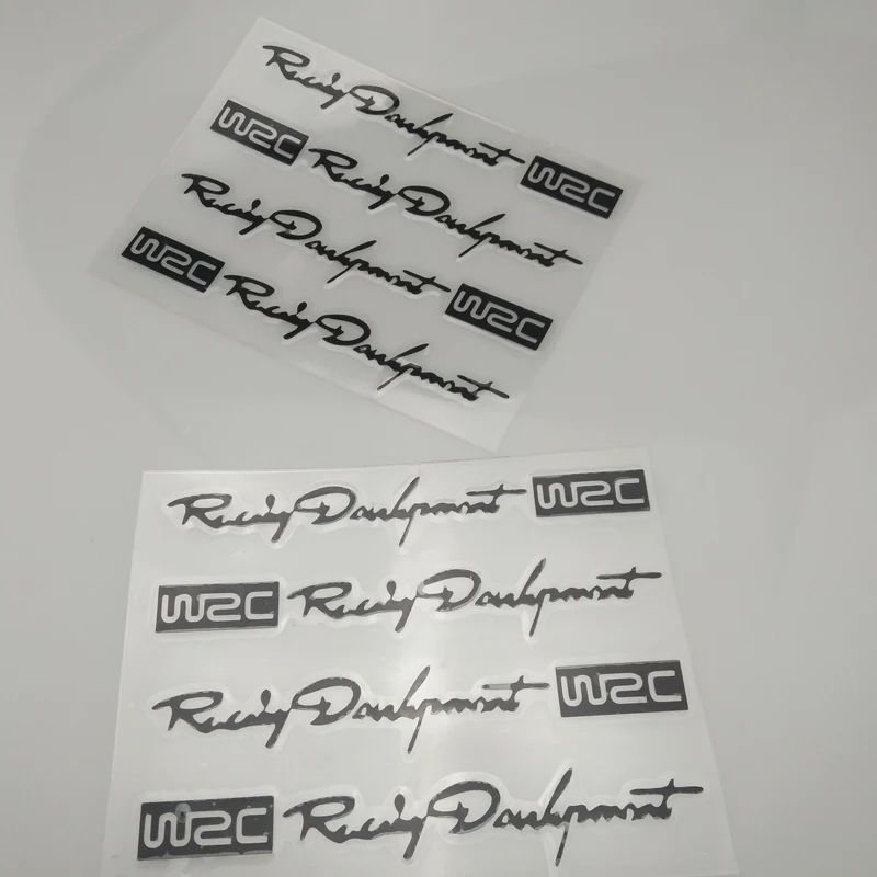 Car-styling WRC Logo Door Handle Reflective Stickers for Volkswagen POLO Tiguan Passat Golf EOS Scirocco | Автомобили и мотоциклы