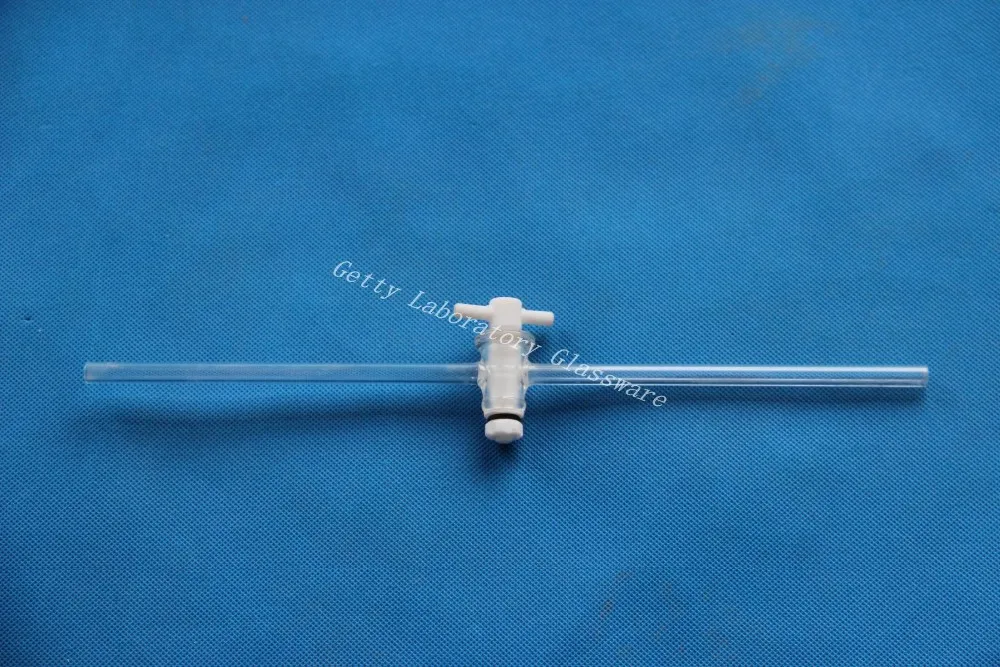 Лабораторное стекло ПТФЭ с соединительной трубкой длиной 30 см материал