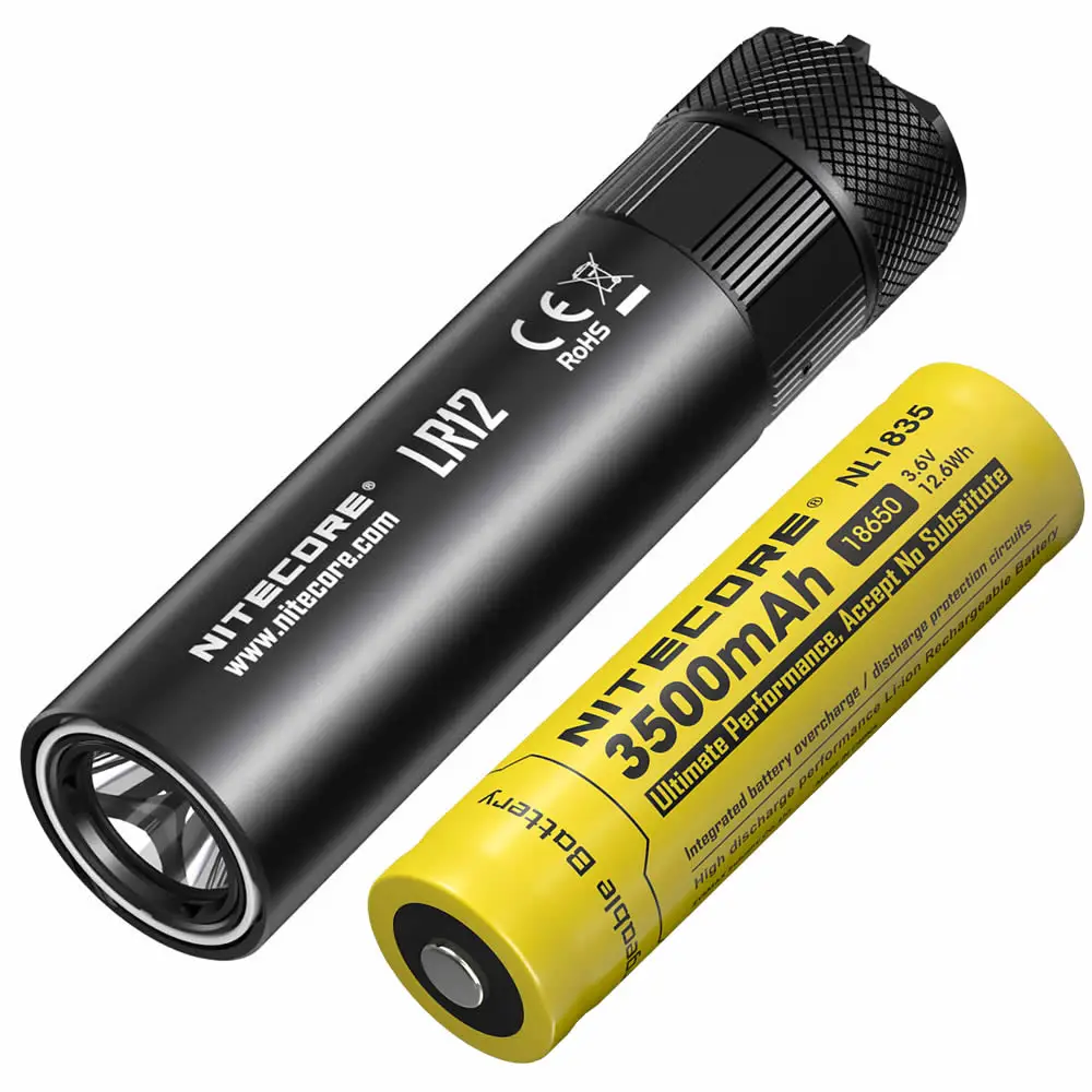 NITECORE LR12 CREE XP L HD V6 светодиодный 1000 люмен выдвижной диффузор позволяет 2 в 1 дизайн