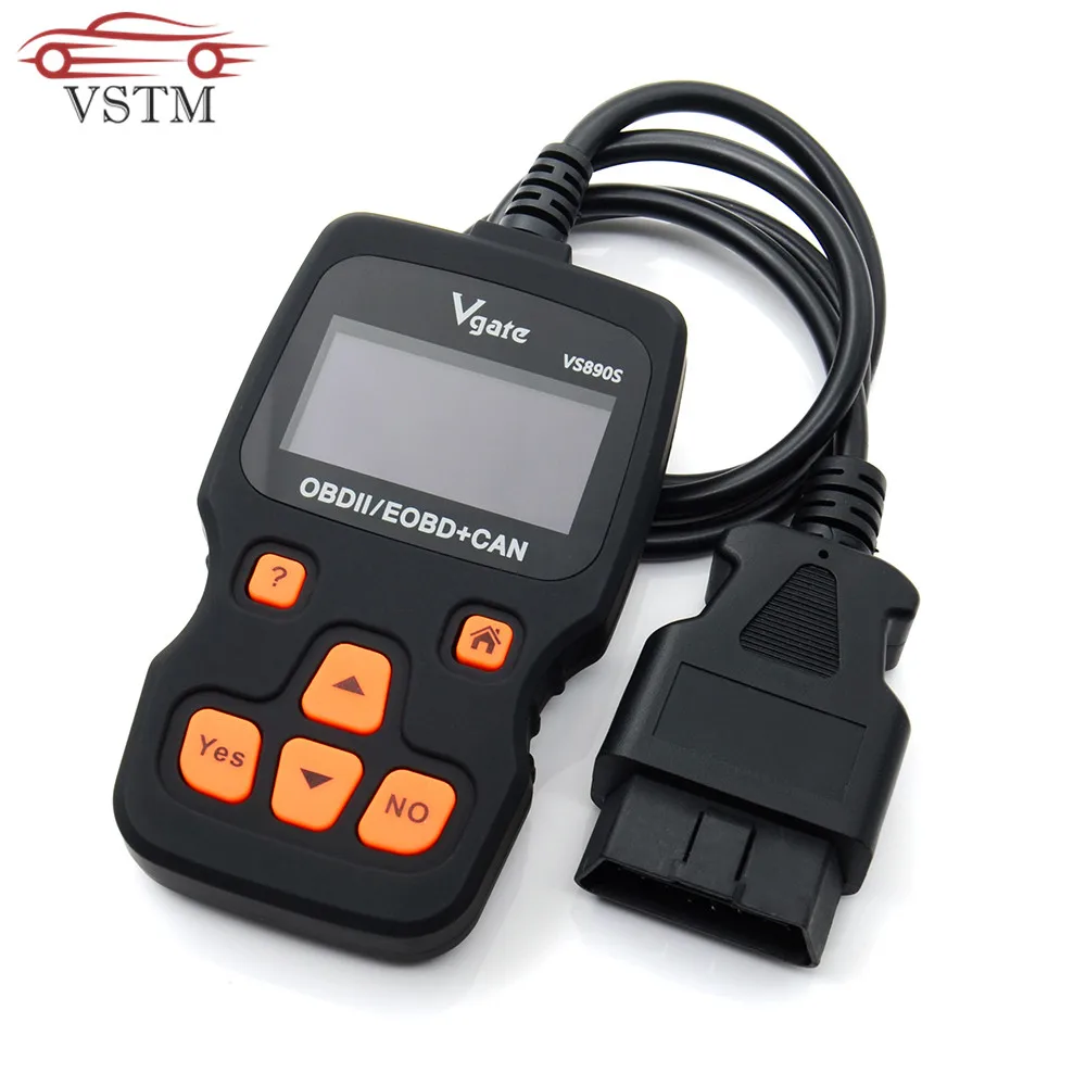 Автомобильный сканер Vgate VS890S OBD2 считыватель кодов Поддержка нескольких языков и