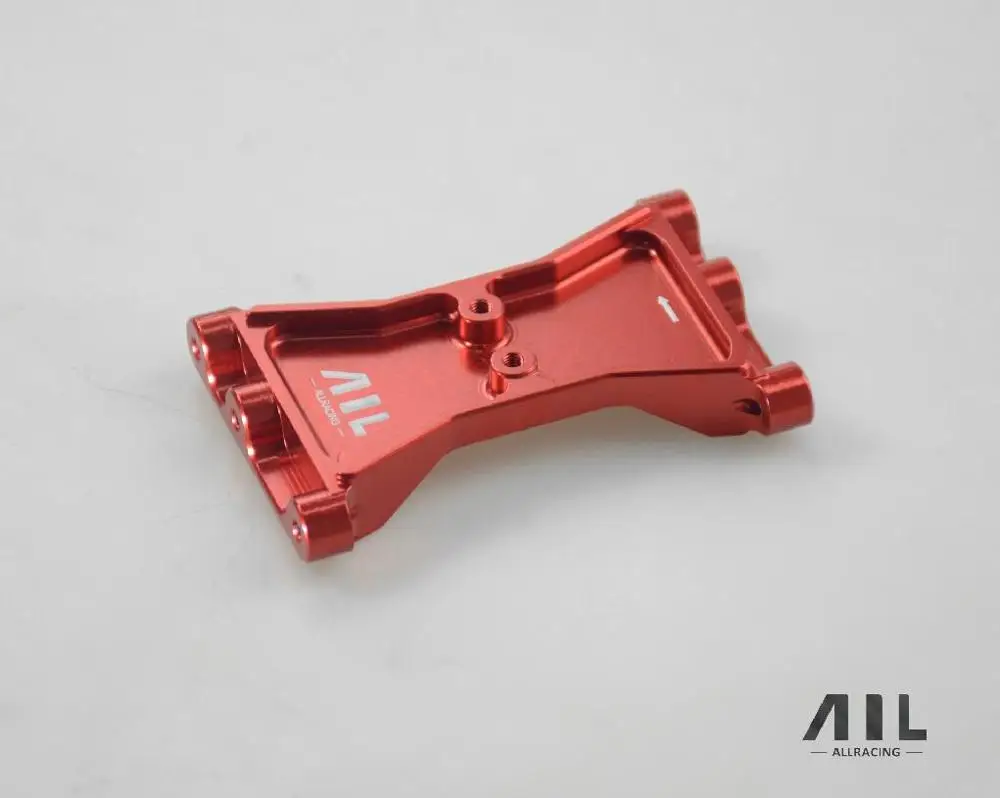 ALLRC 6061 CNC алюминиевый сплав металл Дополнительное обновление заднего луча фиксированные подкрепления для trax trx 4 гусеничный rc части автомобиля - Цвет: Красный