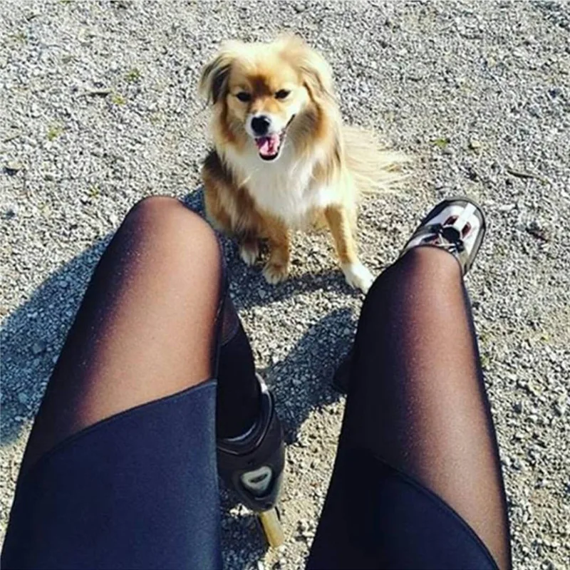 Леггинсы с высокой талией в стиле пэтчворк новинка 2018 модные женские леггинсы Damen