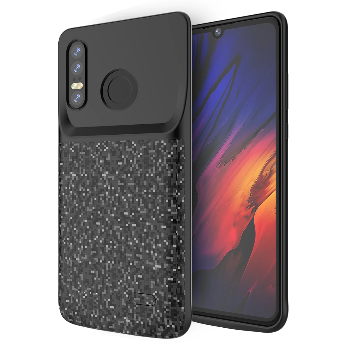 4700 мА/ч чехол для внешнего резервного аккумулятора для huawei P30 Lite, чехол для зарядного устройства, внешний аккумулятор, чехол для зарядки для huawei P30 Pro, чехол для аккумулятора - Цвет: Black For P30 lite