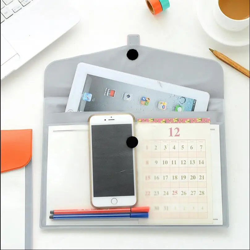 1 шт. А4 полиуретановая папка для файлов милый органайзер документов портфель