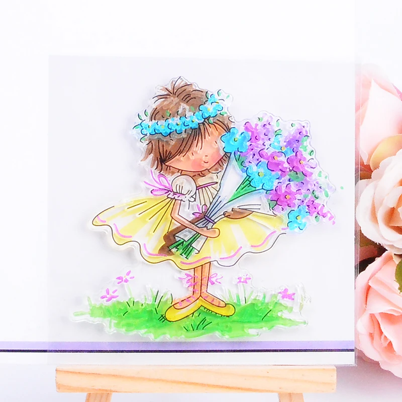 Decora 1 шт. подарок маленькой девочке Дизайн силиконовый прозрачный штамп DIY