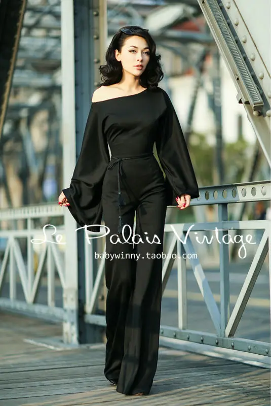 Винтажный элегантный универсальный Комбинезон Le дворца в стиле ретро