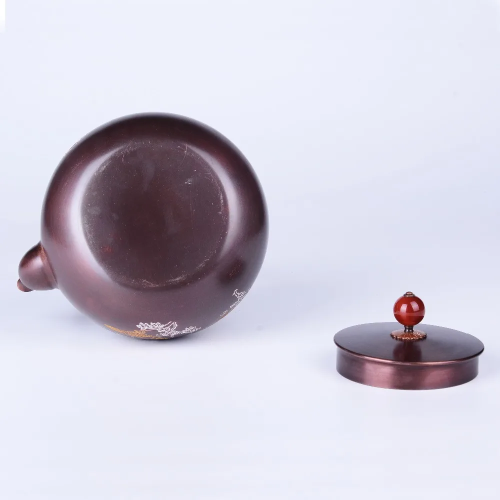 1.5L китайский Зелёный чай горшок Медь чайник фарфоровый для пуэр улун ручной