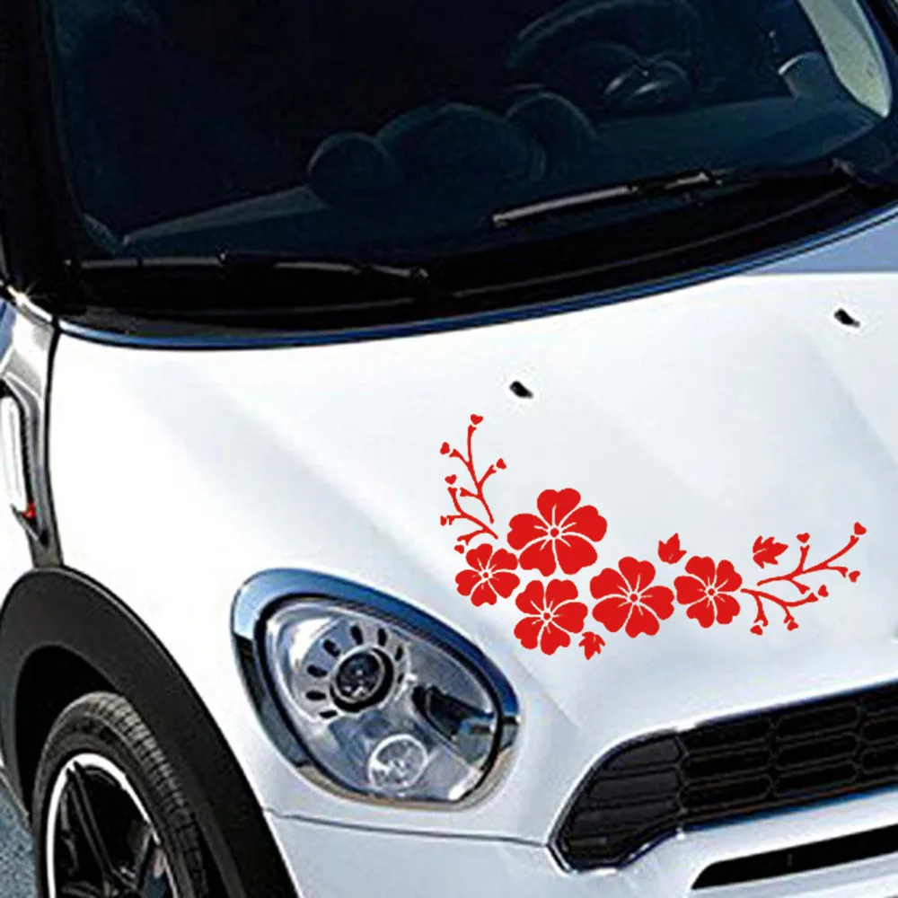 Car-styling Car Decal Delicate Flying Flower Auto Pattern Truck Hood Side Sticker A# dropship | Автомобили и мотоциклы