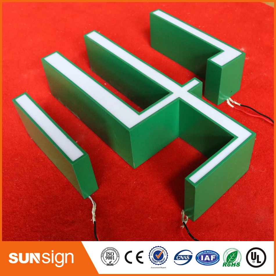 Двухсторонняя подсветка Букв большой Алфавит акриловая светодиодная буква